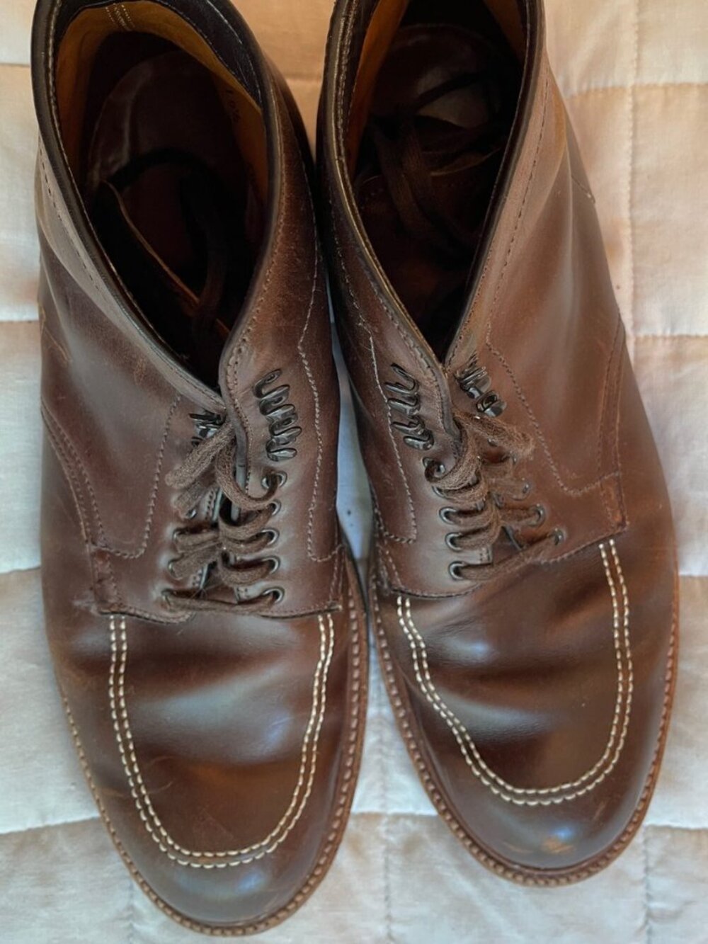 Alden Indy 405 Brown Leather Boots - Picture 2 of 10